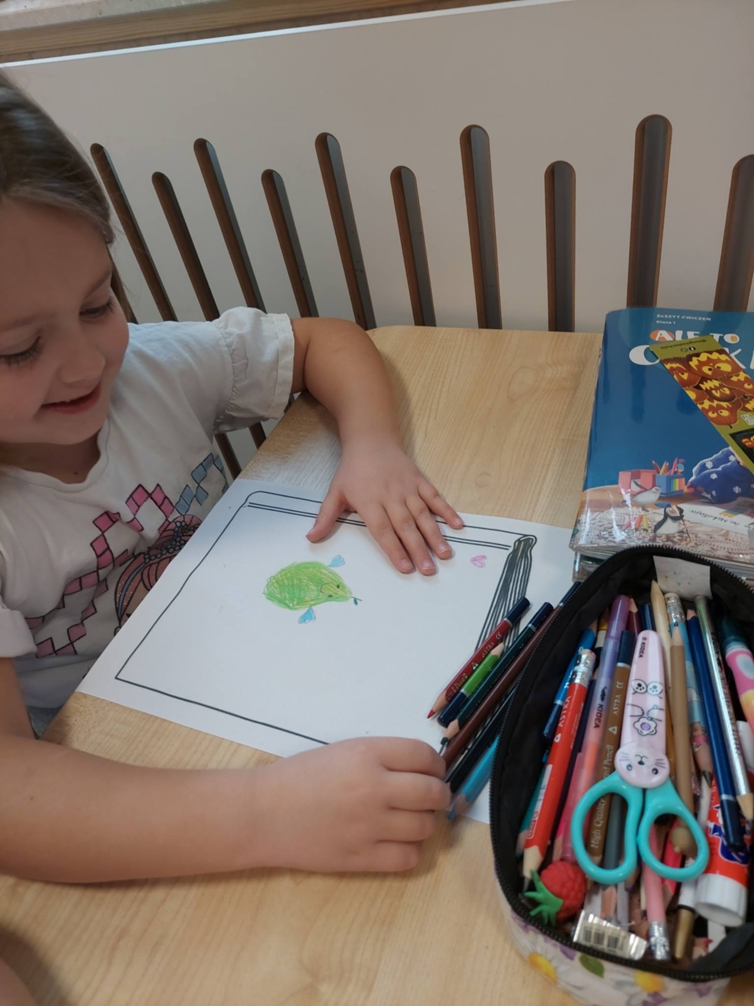 Spotkanie uczniów klasy 1 z pisarką 